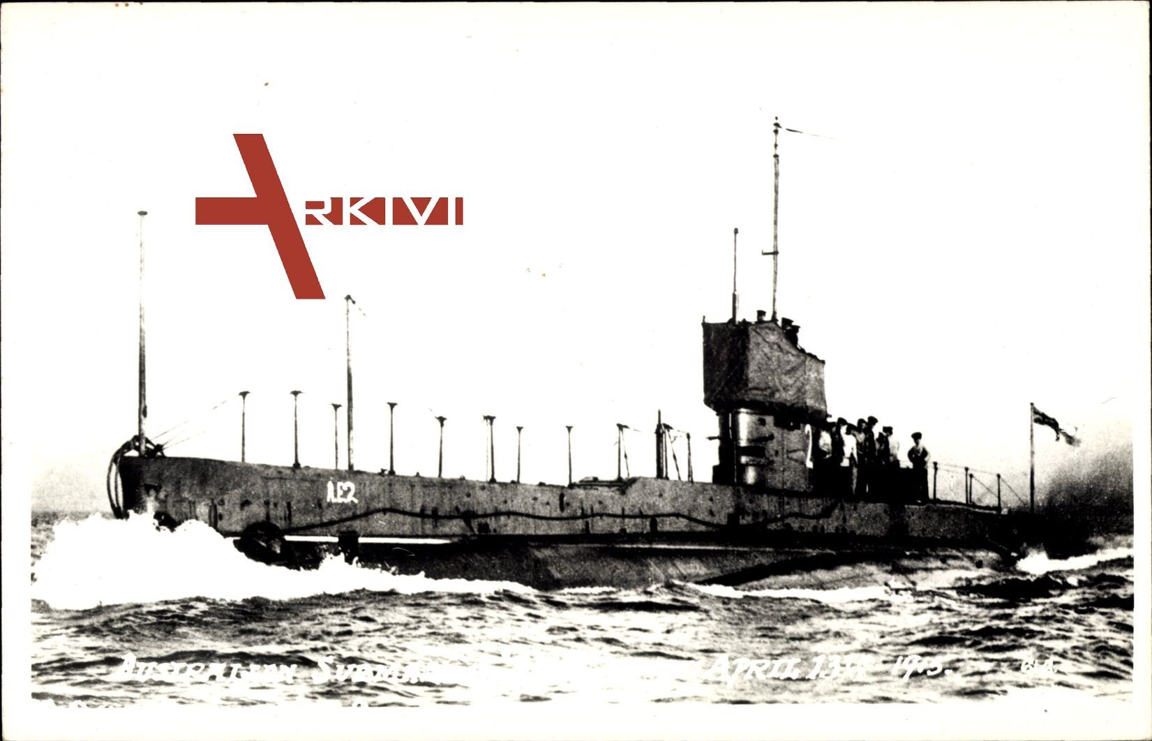 Australisches U Boot, HMAS AE 2, Ansicht Backbord
