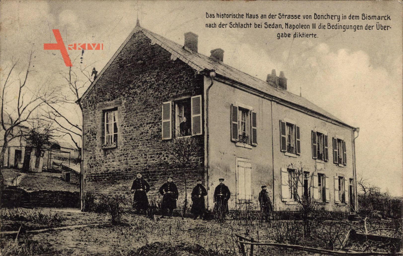 Donchery Ardennes, Historisches Haus, Bismarck, Napoleon, Schlacht Sedan
