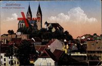 Quedlinburg im Harz, Blick auf das Schloss und Schlosskirche