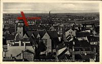 Zeitz Burgenlandkreis, Blick vom Rathaus auf Stadt und Michaeliskirche