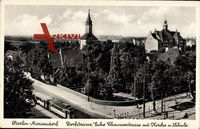 Berlin Tempelhof Mariendorf, Dorfstraße, Chausseestraße, Straßenbahn, Schule