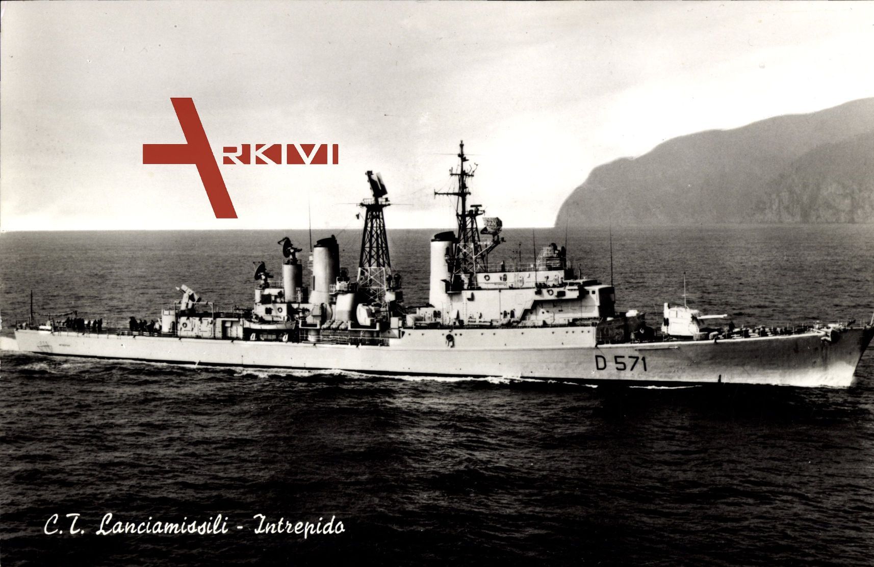 Italienisches Kriegsschiff, CT Lanciamissili, Intrepido, D 571