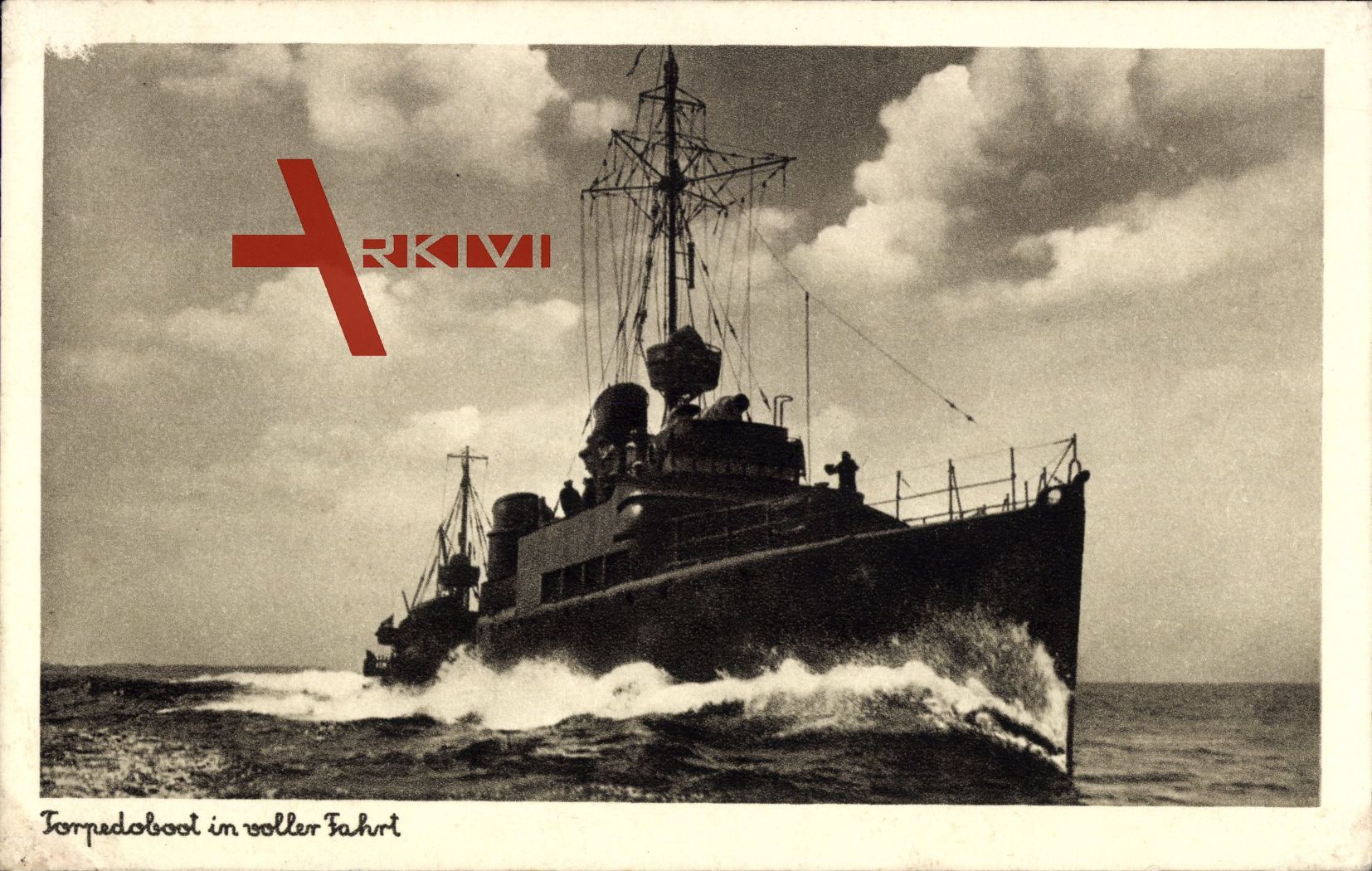 Deutsches Kriegsschiff, Torpedoboot in voller Fahrt