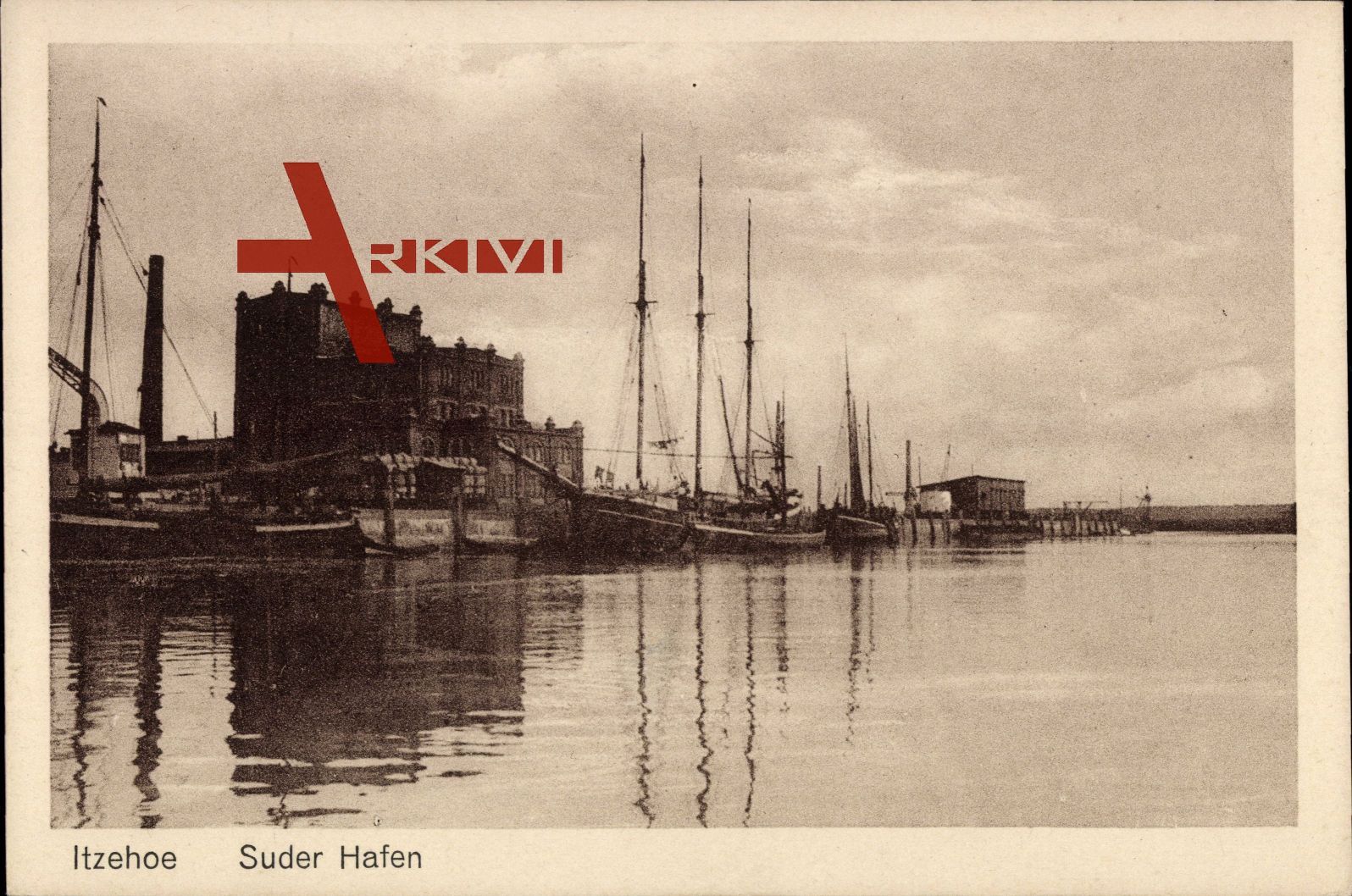 Itzehoe in Schleswig Holstein, Partie am Suder Hafen