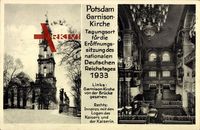 Potsdam, Innenansicht und Aussenansicht der Garnison Kirche, Kaiserloge