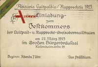 Studentika Abituria Luitpoldia Rupprechtia 1923,Oberrealschule, München