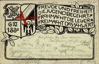 Studentika Freude und Freiheit die Jugend begehrt, München, 1880
