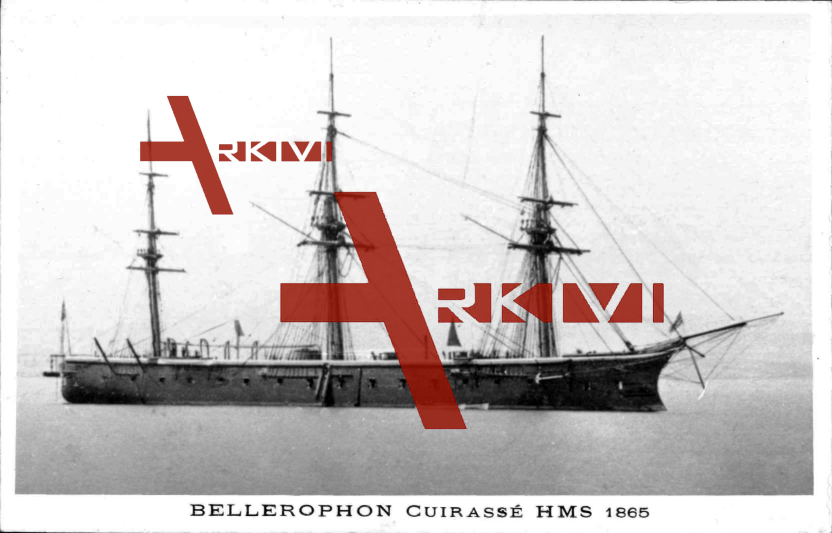 Britisches Kriegsschiff, HMS Bellerophon, Cuirassé, 1865