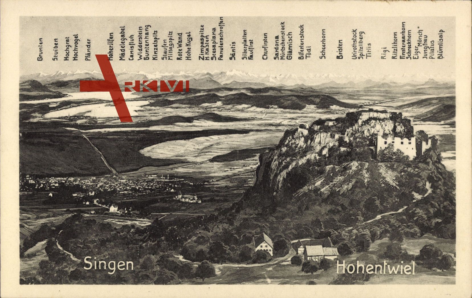 Singen Hohentwiel Baden Württemberg, Ort, Berge, Santis, Rigi, Pfänder