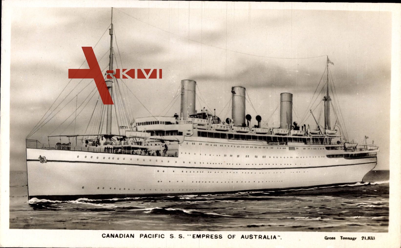 Canadian Pacific Ships, CPS, S.S. Empress of Australia