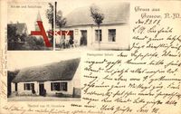 Gossow Neumark Ostbrandenburg, Kirche, Schule, Post Schulz, H. Grambow