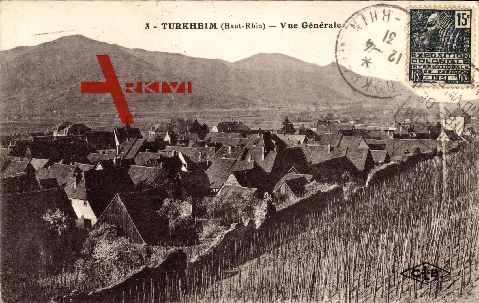 Turkheim Elsaß Haut Rhin, Vue générale de la ville