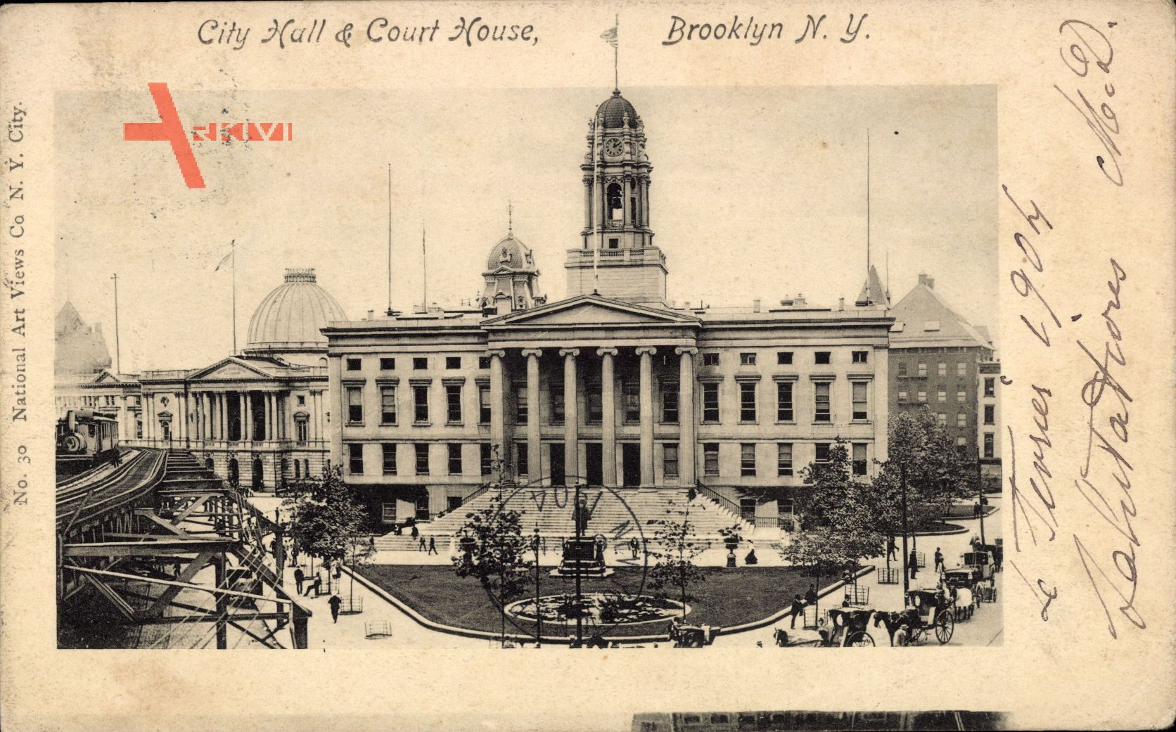 Brooklyn New York City USA, City Hall and Court House