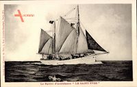 Le Saint Yves, Navire d'Assistance, Segelschiff auf See