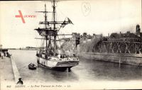 Dieppe Seine Maritime, Le PontTournant du Pollet, Segelschiff