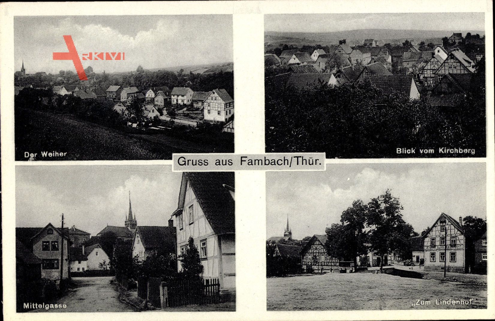 Fambach Thüringen, Weiher, Mittelgasse, Zum Lindenhof Ernst Mangold