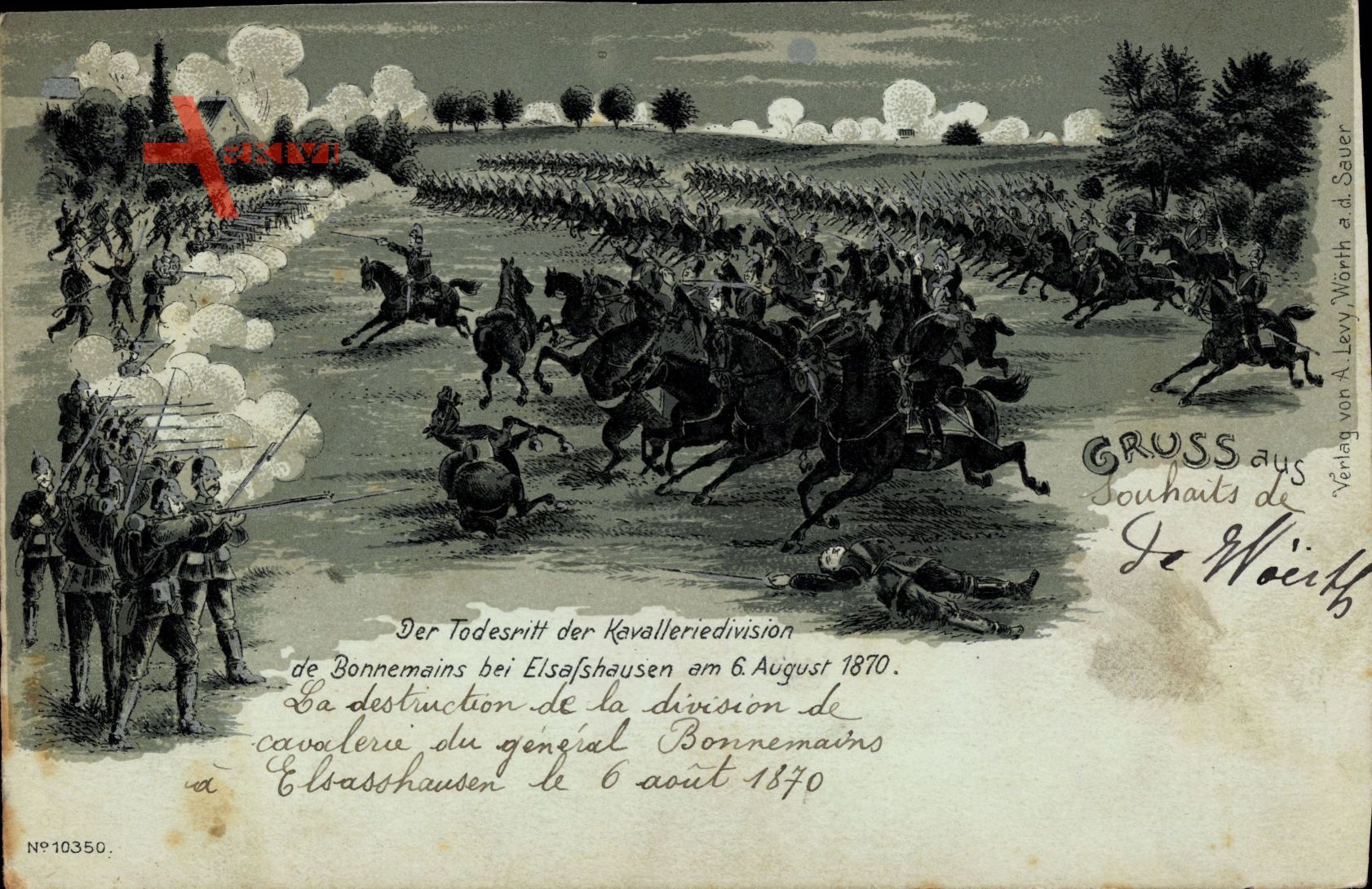 Elsaßhausen Bas Rhin, Todesritt der Kavalleriedivision de Bonnemains 1870