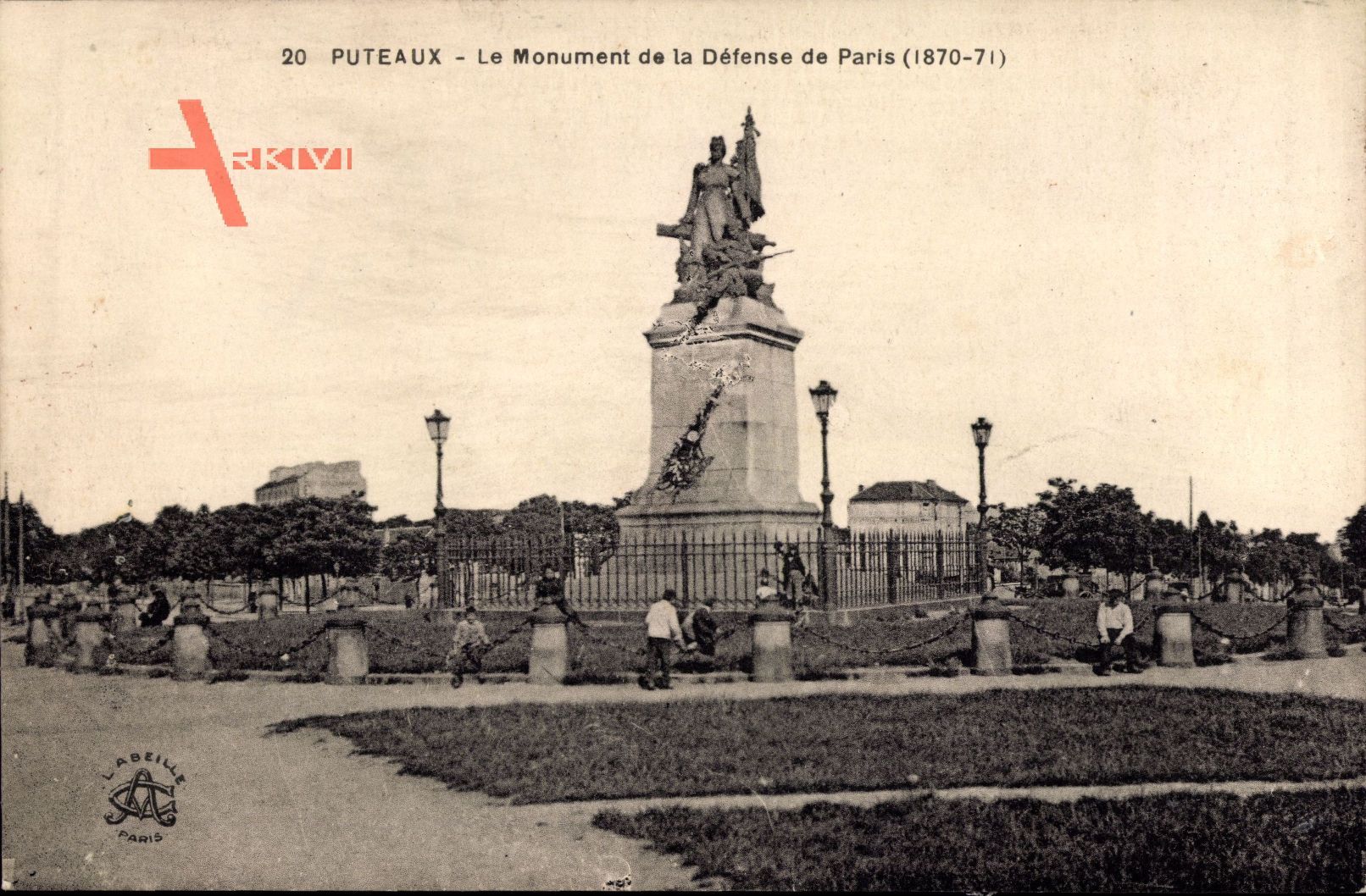 Puteaux Hauts de Seine, Le Monument de la Défense de Paris 1870