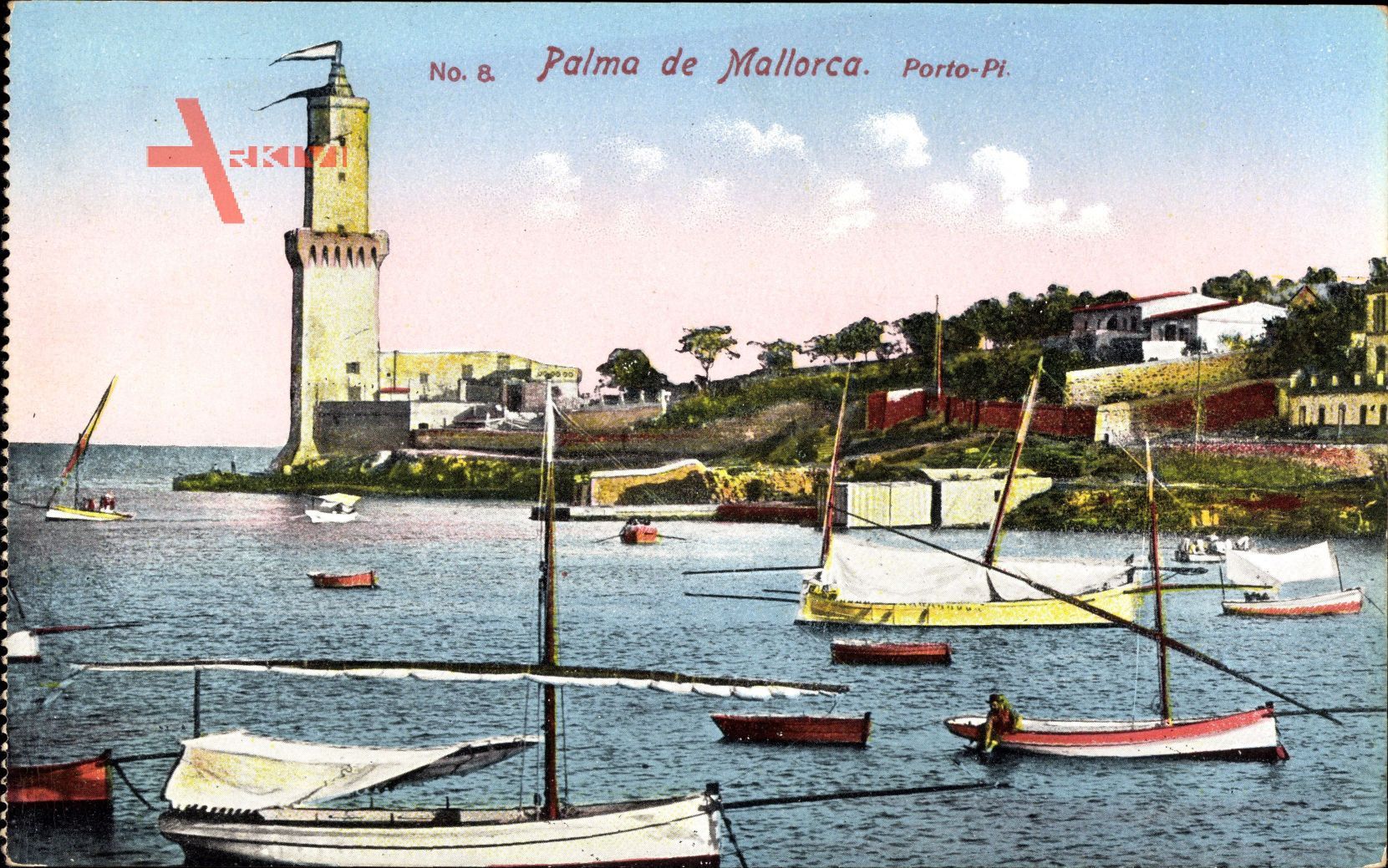 Palma Mallorca Balearische Inseln, Porto Pi, Leuchtturm, Hafen, Boote