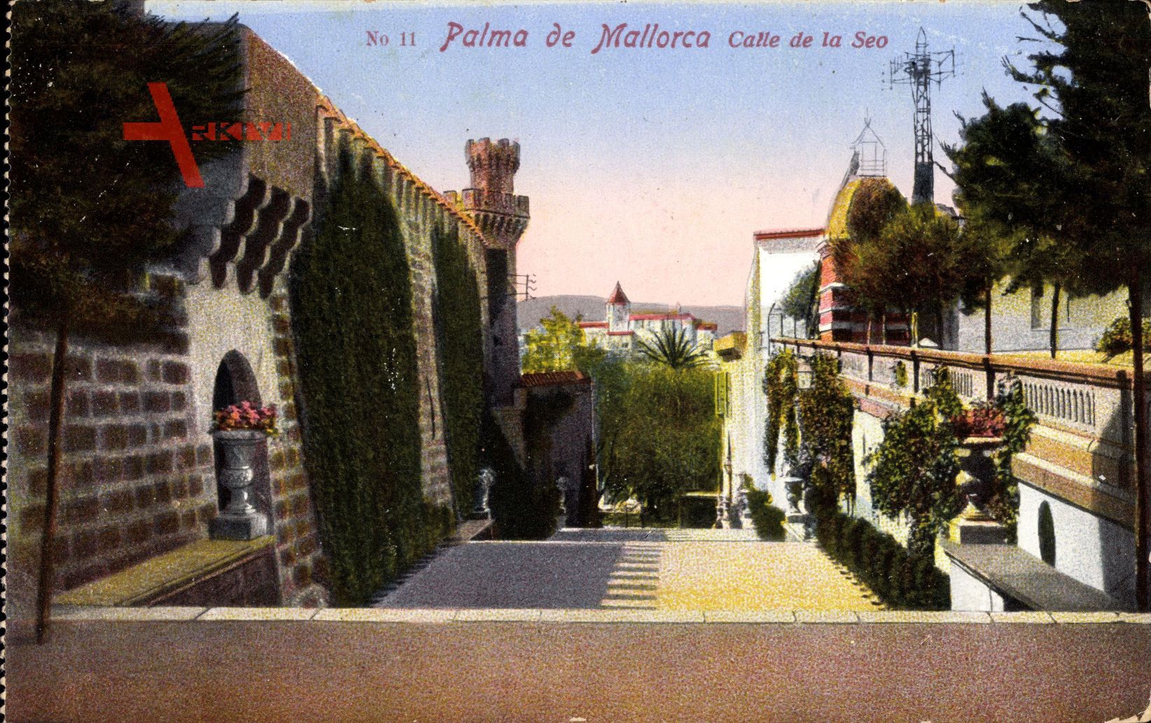 Palma Mallorca Balearische Inseln, Calle de la Seo, Treppen