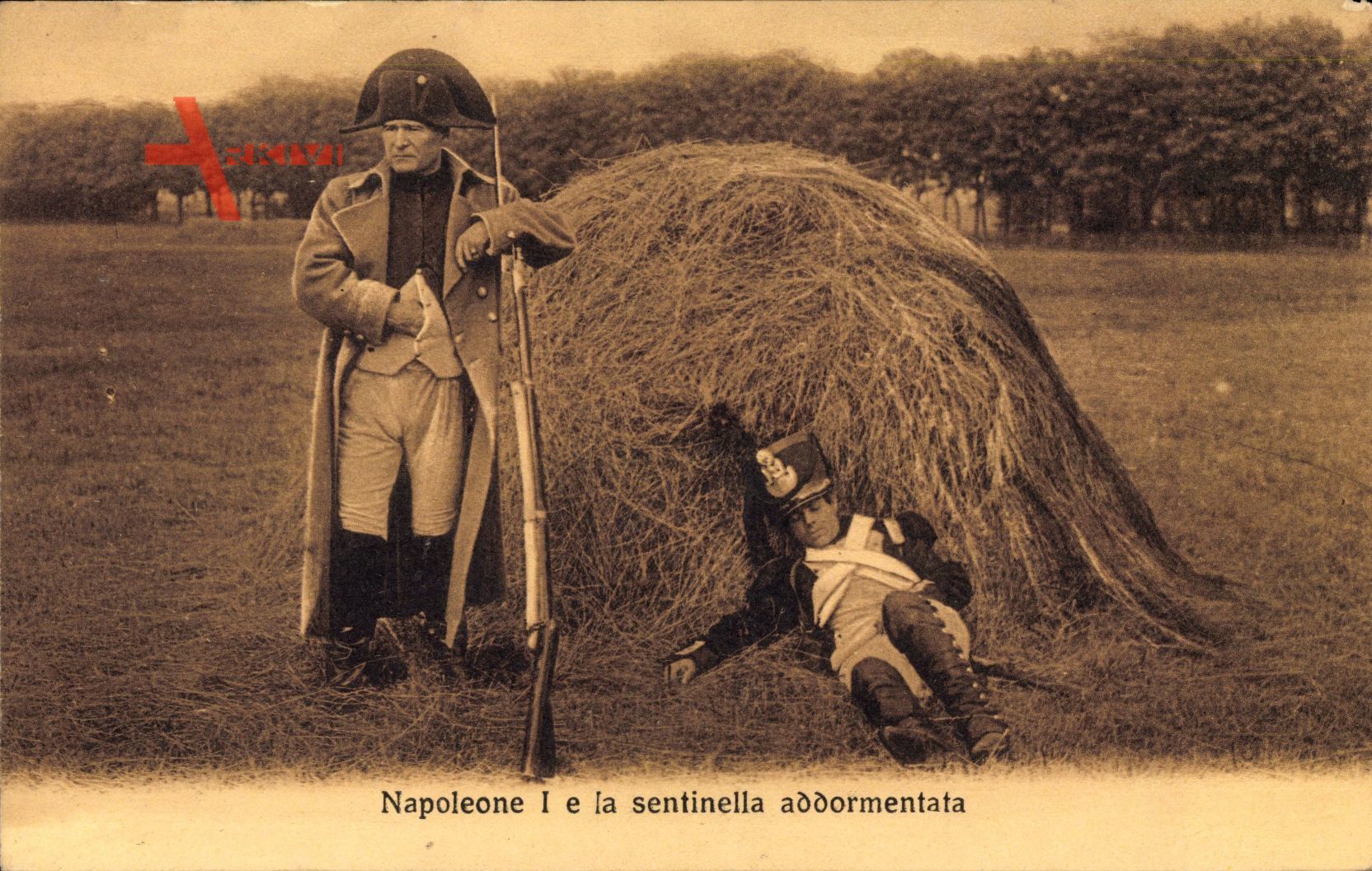 Napoleone I e la sentinella addormentata, Schlafende Wache, Napoleon