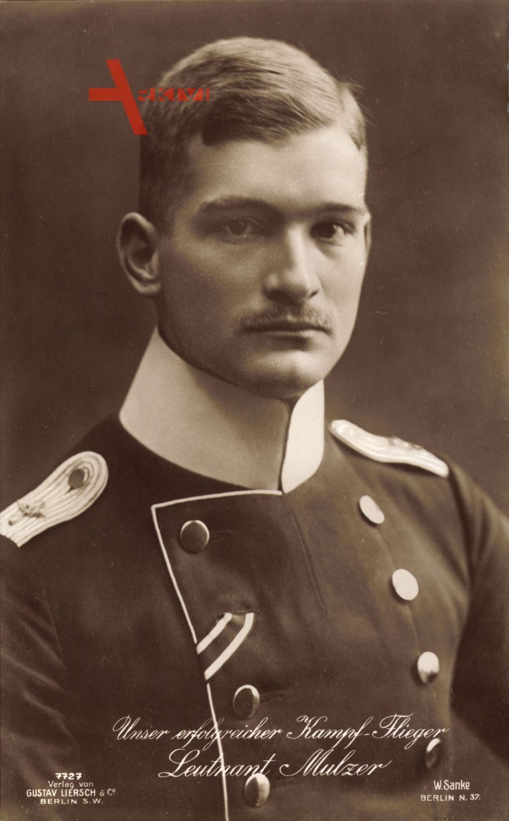 Leutnant Max von Mulzer, Deutscher Kampfflieger, Sanke 7727