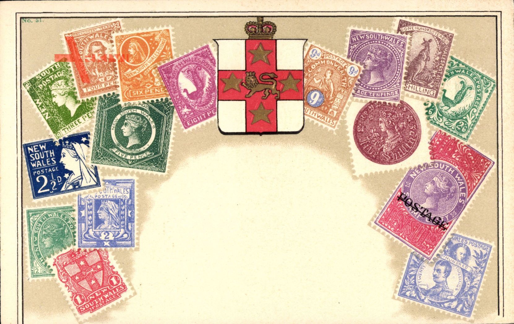 Briefmarken Australien, New South Wales, Shillings