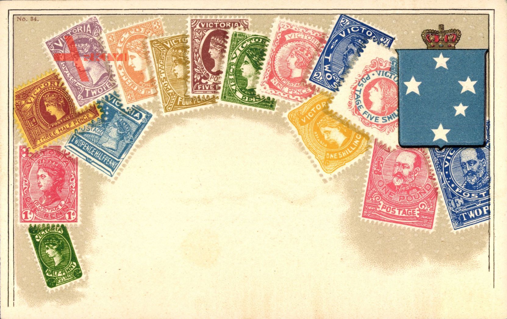 Briefmarken Neuseeland, New Zealand, Pence, Pound