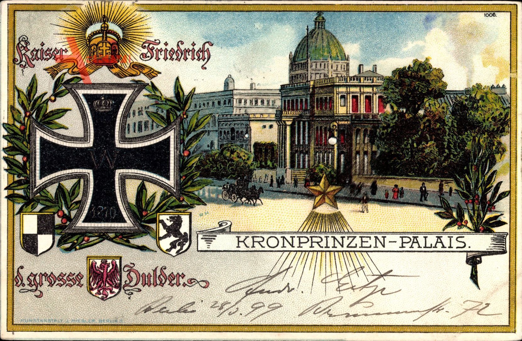 Berlin, Kronprinzen Palais, Eisernes Kreuz, Wappen