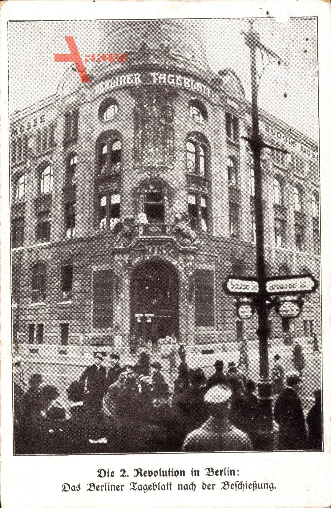 Berlin, Berliner Tageblatt nach der Beschießung, Spartakusaufstand 1919