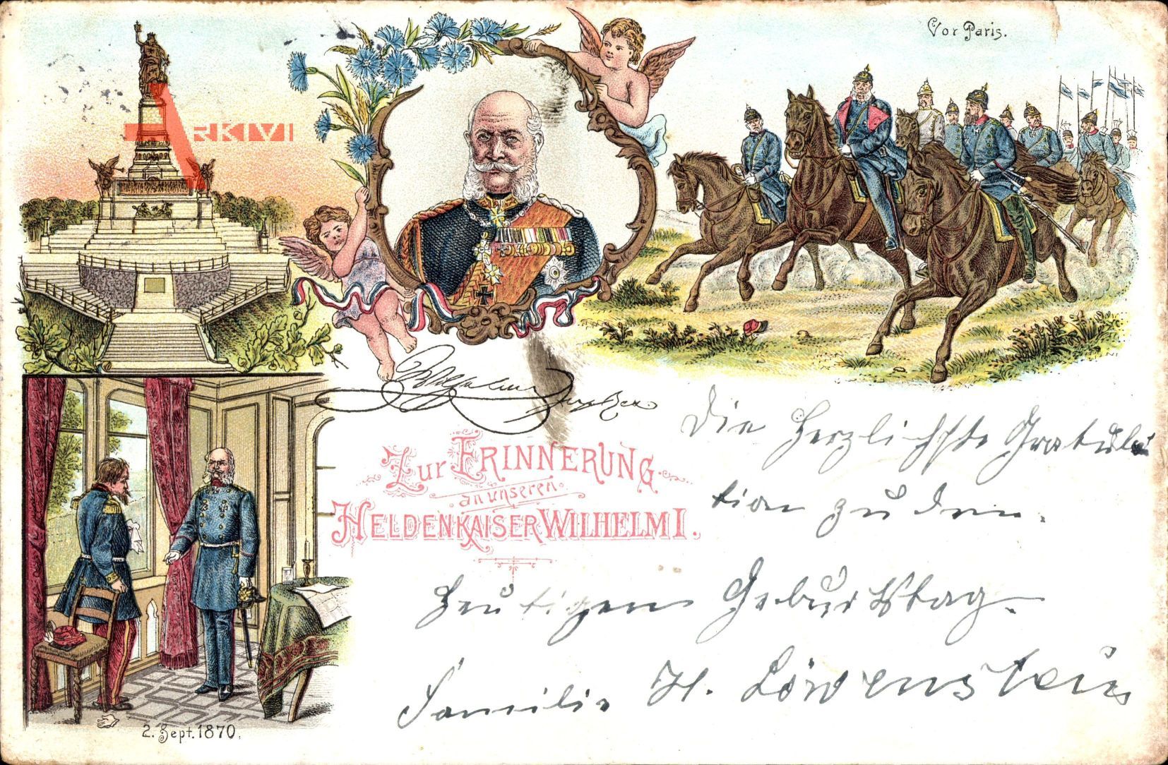 Berlin Mitte, Kaiser Wilhelm I., 2, September 1870, Vor Paris