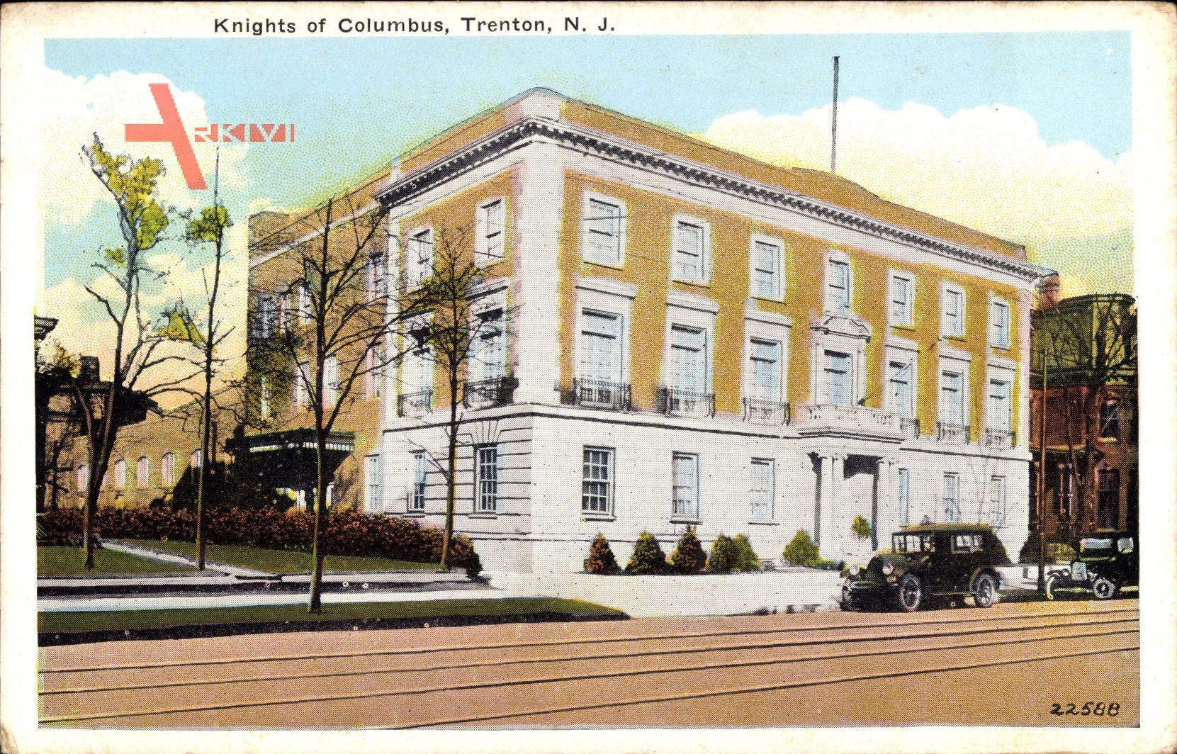 Trenton New Jersey, Knights of Columbus Building, Autos
