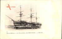 Marine Militaire, Le Navire École La Bretagne, Segelschulschiff
