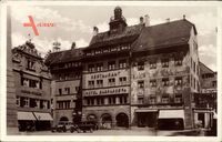 Konstanz am Bodensee, Historisches Hotel Barbarossa, Papier Stadler, Autos