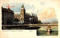 Paris, Conciergerie et Tribunal de Commerce, Brücke, Seine
