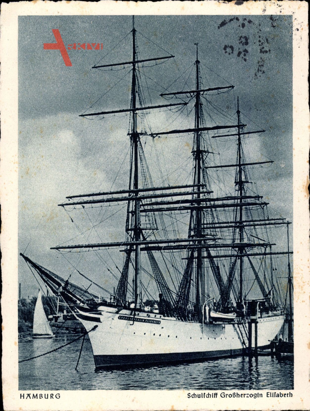 Hamburger Hafen, Schulschiff Großherzogin Elisabeth, Segelschiff