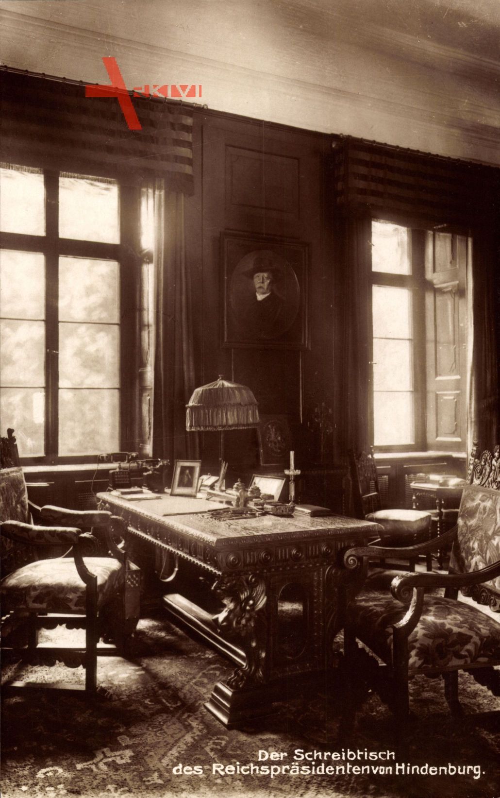 Der Schreibtisch des Reichspräsidenten Paul von Hindenburg