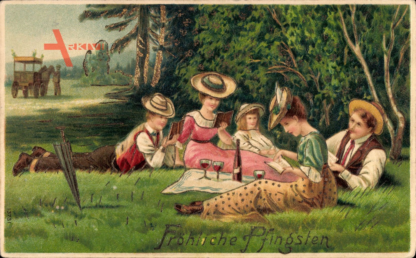 Glückwunsch Pfingsten, Picknick im Freien