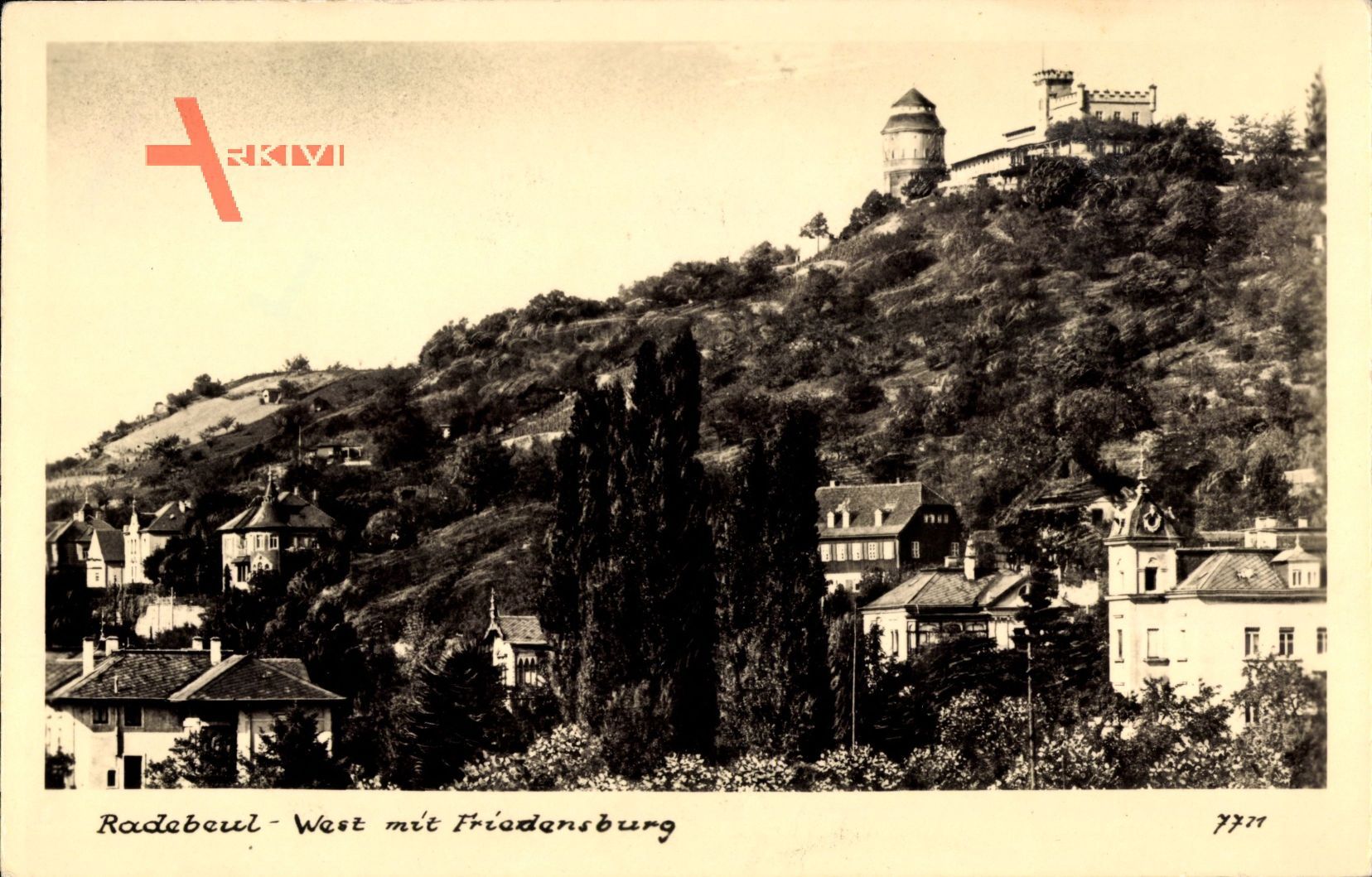 Radebeul, Berggaststätte Friedensburg, Herbert Heinecke, Berg, Häuser