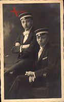 Studentika  Zwei Studenten in Uniformen, Absolviafeier 1921