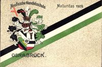 Studentika Osnabrück Niedersachsen, Noellsche Handelsschule, Maturitas 1909
