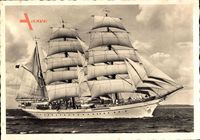 Deutsches Segelschulschiff, Ansicht Steuerbord, Dreimastbark, EAS 363