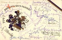 Studentika Absolvia sei's Panier, Wappen, Unterschriften