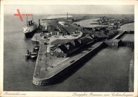 Bremerhaven, Dampfer Bremen am Columbuspier, Norddeutscher Lloyd