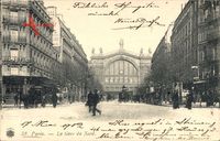 Paris, La Gare du Nord, Nordbahnhof, Straßenpartie