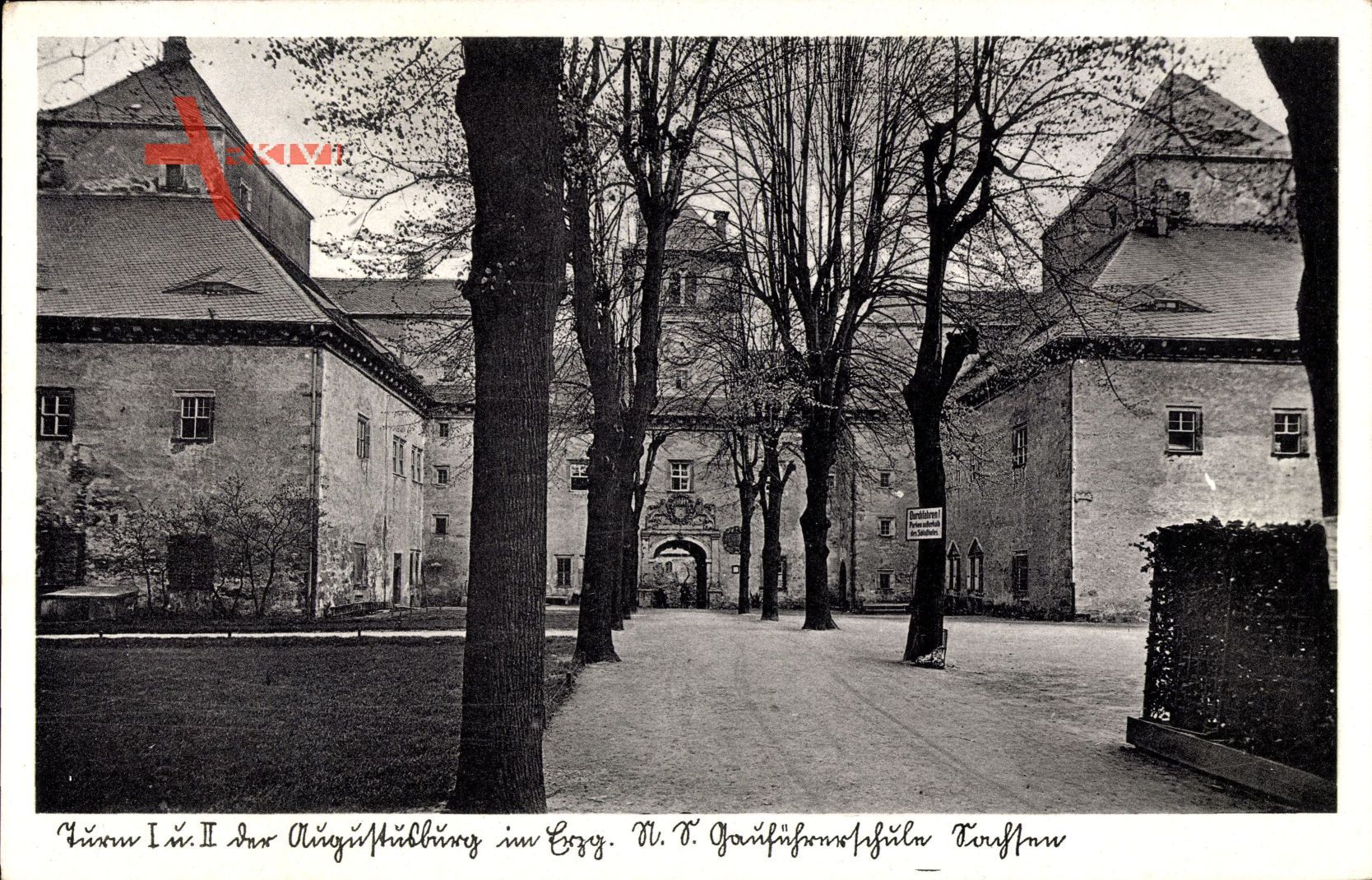 Augustusburg im Erzgebirge, Turm I und II, NS Gauführer Schule, Eingang