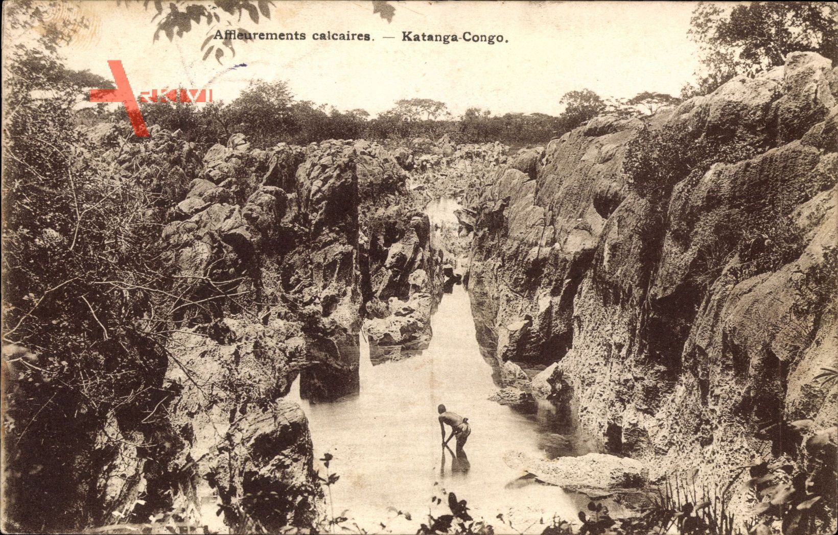 Katanga Demokratische Republik Kongo Zaire, Affleurements calcaires