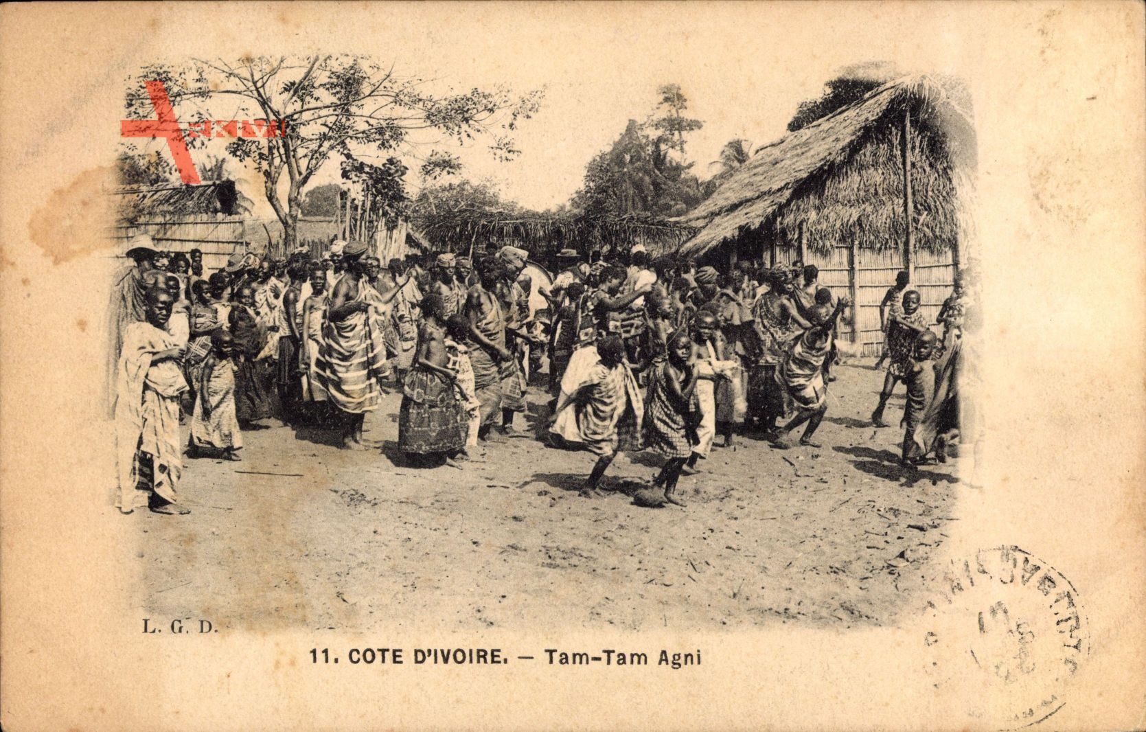 Elfenbeinküste, Tam Tam Agni, Afrikanerdorf, Tanzende Kinder, Fest