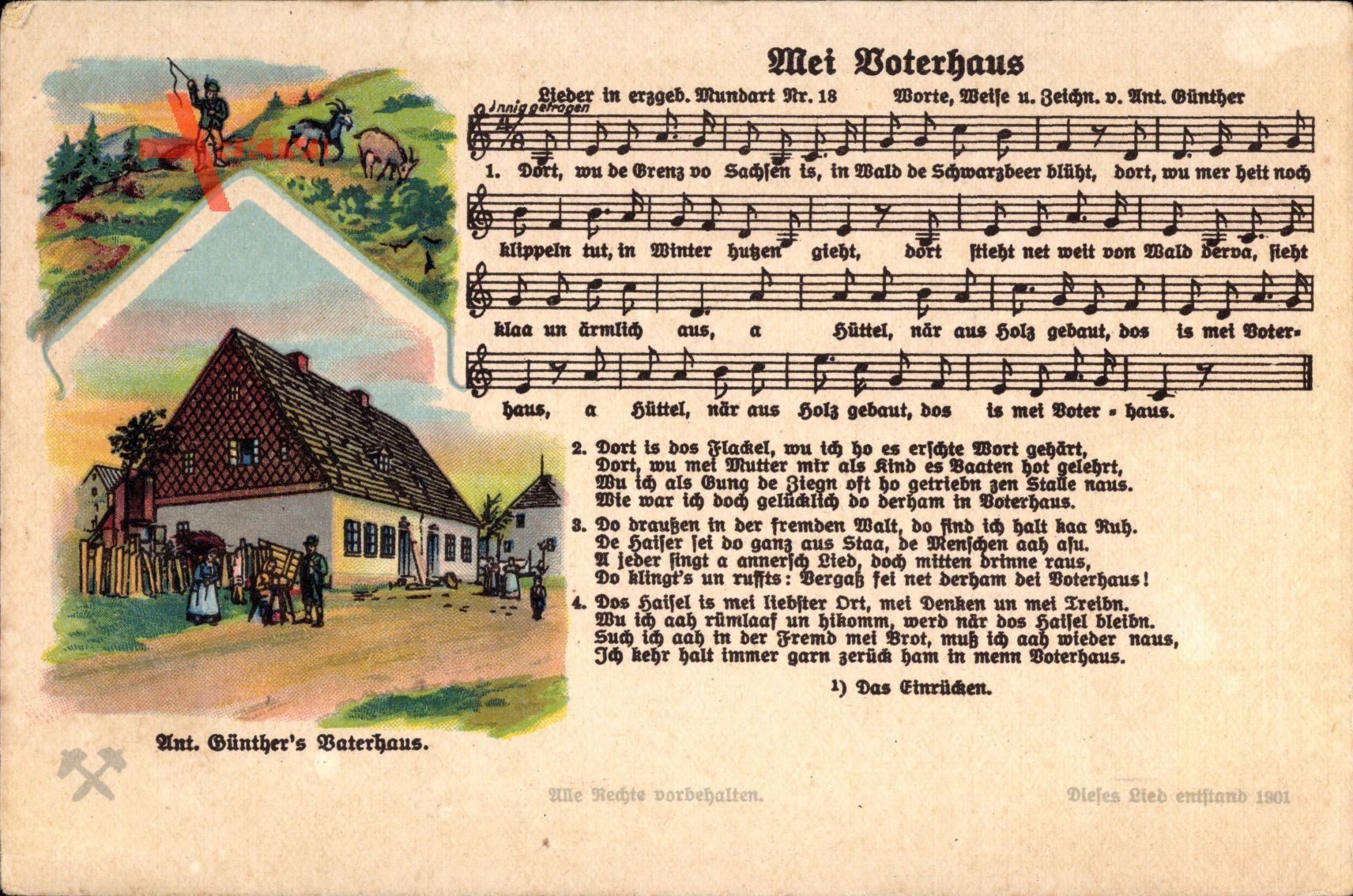 Lied Günther, Anton, Mei Voterhaus, Mundart Nr 18
