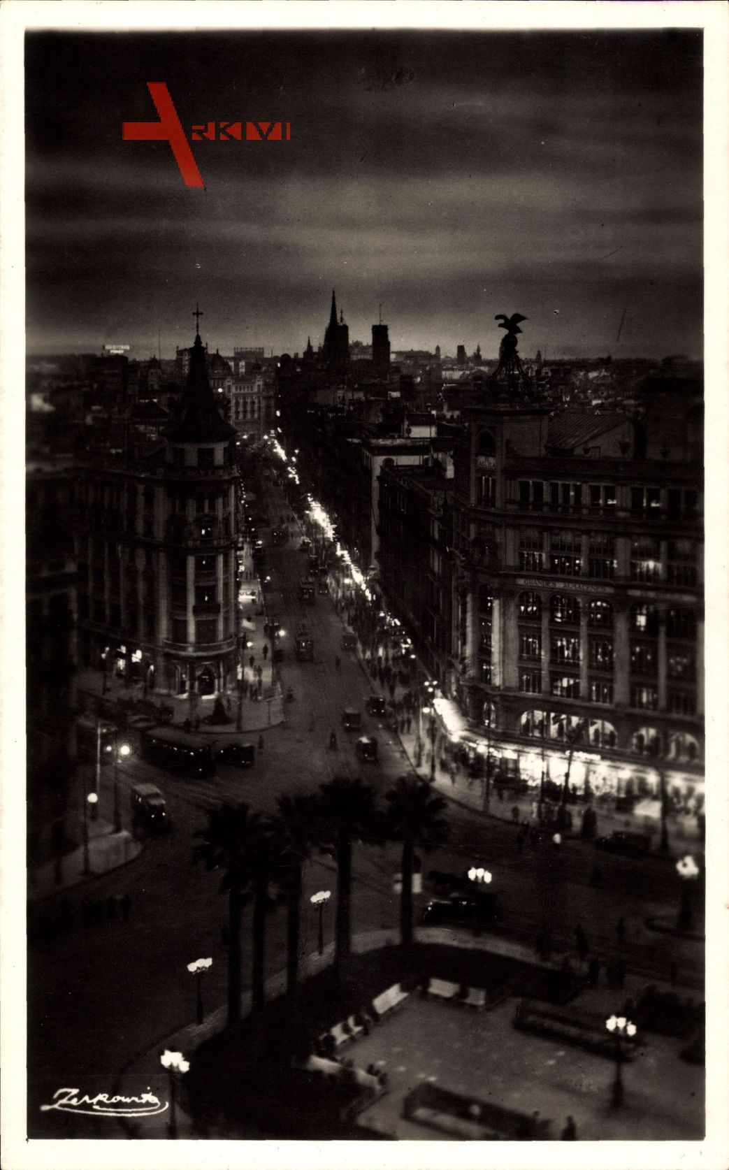 Barcelona Katalonien, Stadt bei Nacht, Noche, Calle Pelyao